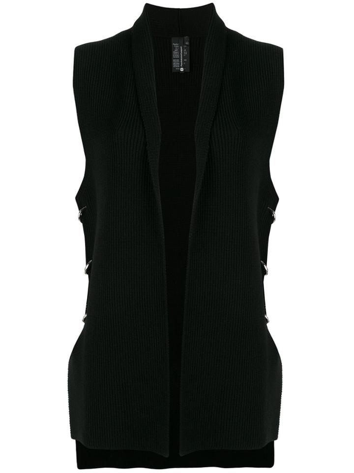 Pierantoniogaspari Embellished Sleeveless Vest - Black
