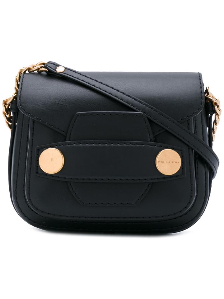 Stella Mccartney Stella Popper Small Shoulder Bag - Black