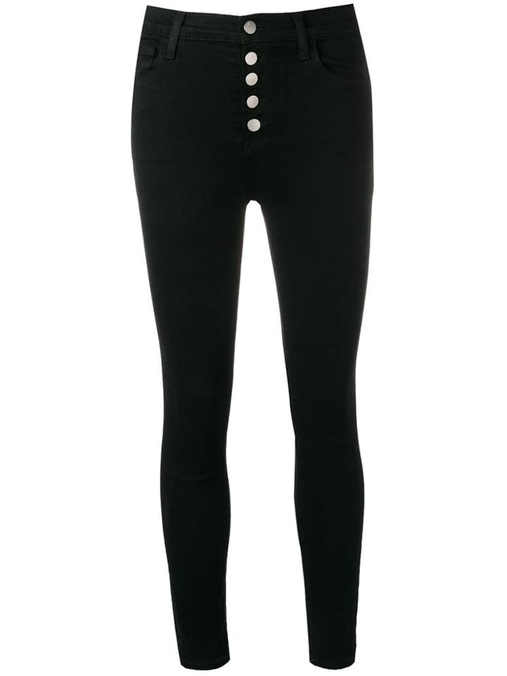 J Brand Lillie Cropped Skinny Jeans - Black