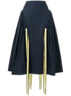 Fendi Flared Tassel Midi Skirt - Blue