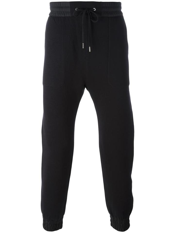Helmut Lang Combo Track Pants, Men's, Size: Medium, Black, Cotton/nylon/viscose/polyamide