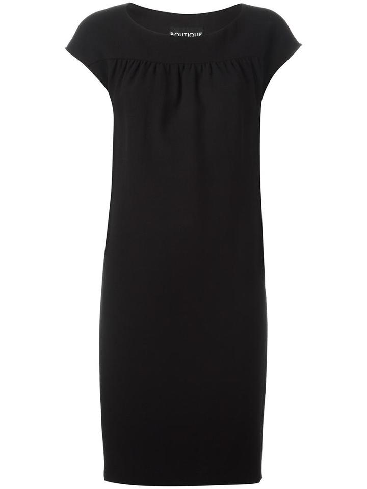 Boutique Moschino Fitted Dress, Women's, Size: 46, Black, Virgin Wool