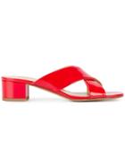 Maryam Nassir Zadeh Crossover Strap Sandals - Red