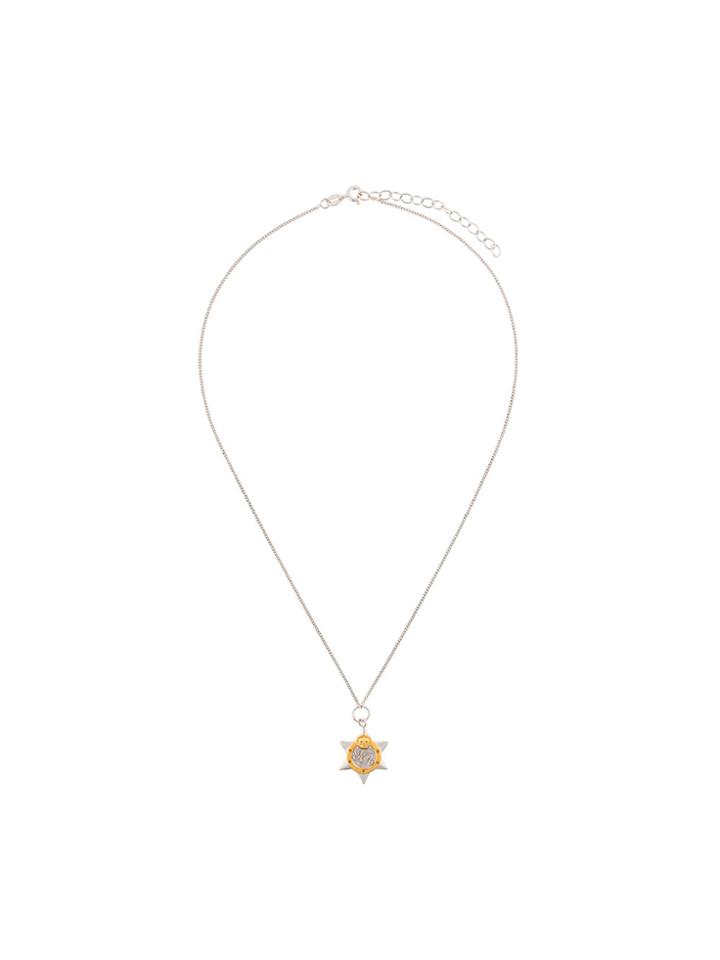 True Rocks Star Rosette Necklace - Metallic