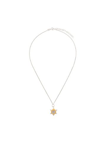 True Rocks Star Rosette Necklace - Metallic