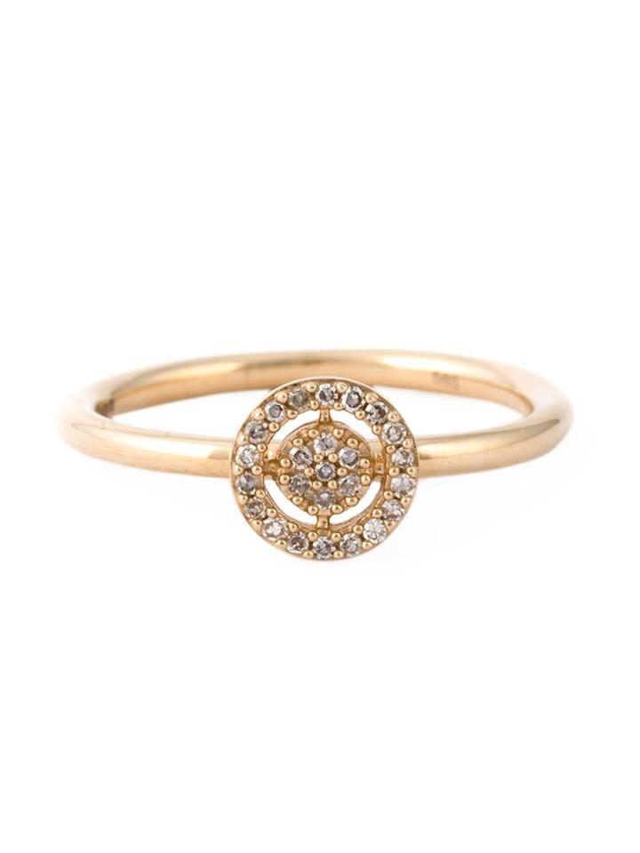 Astley Clarke Mini 'icon Aura' Diamond Ring, Women's, Size: P, Metallic