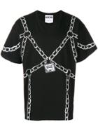 Moschino Padlock Print T-shirt - Black