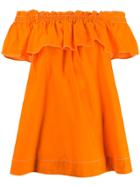 P.a.r.o.s.h. Ruffle Shirt - Orange