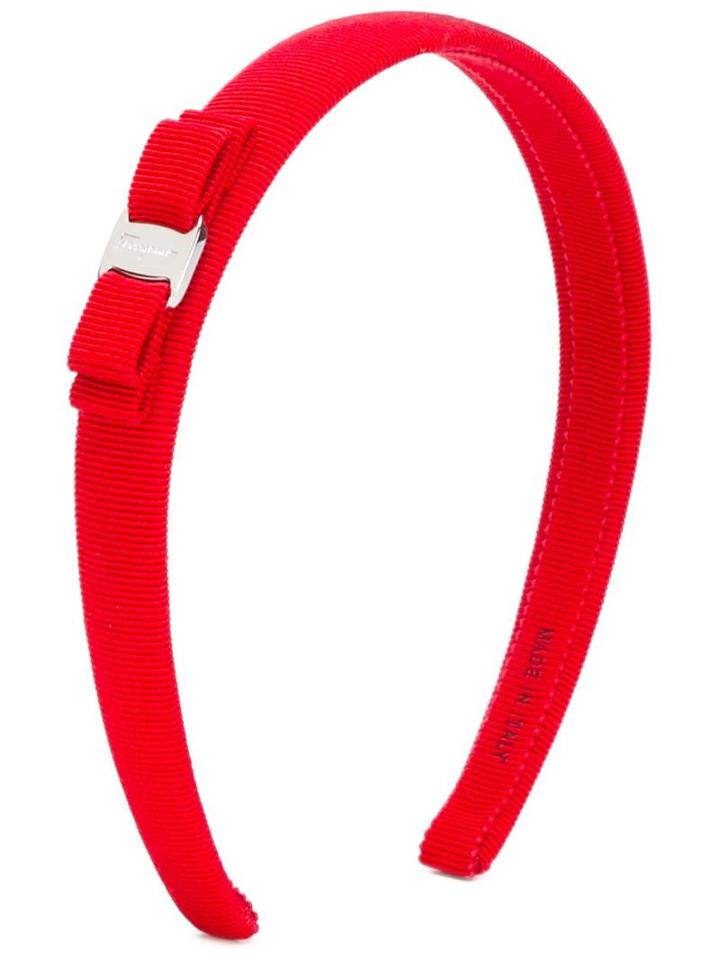 Salvatore Ferragamo 'grosgrain' Hairband, Women's, Red, Cotton/plastic