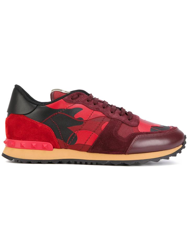 Valentino Valentino Garavani Rockrunner Sneakers - Red