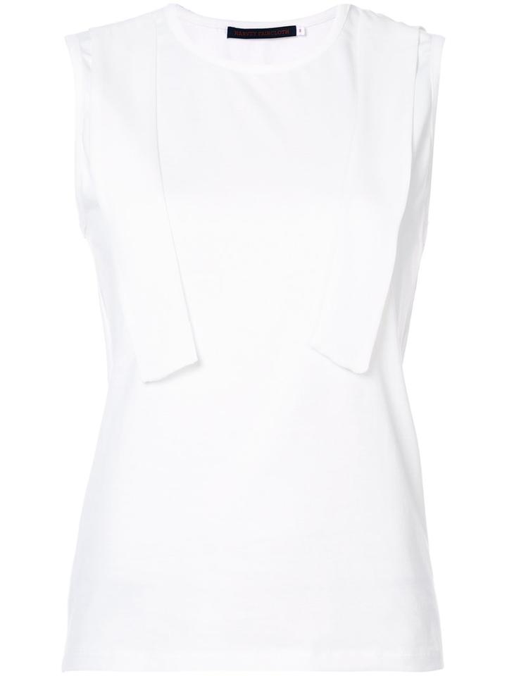 Harvey Faircloth - Draped Detail Tank - Women - Cotton - S, White, Cotton