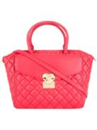 Love Moschino Quilted Tote, Women's, Red