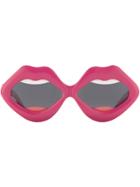 Linda Farrow Yazbukey Lips Sunglasses - Pink & Purple