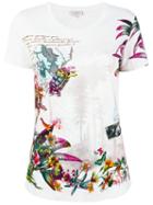 Etro Floral Print T-shirt, Women's, Size: 46, White, Cotton