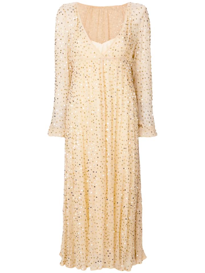 Aniye By Embellished Long Length Dress - Nude & Neutrals