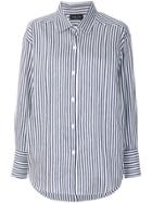 Roberto Collina Striped Long-sleeve Shirt - Blue