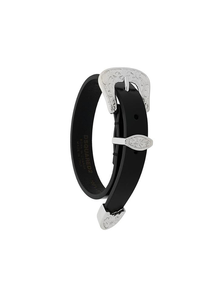 Dsquared2 Belt Buckle Bracelet - Black
