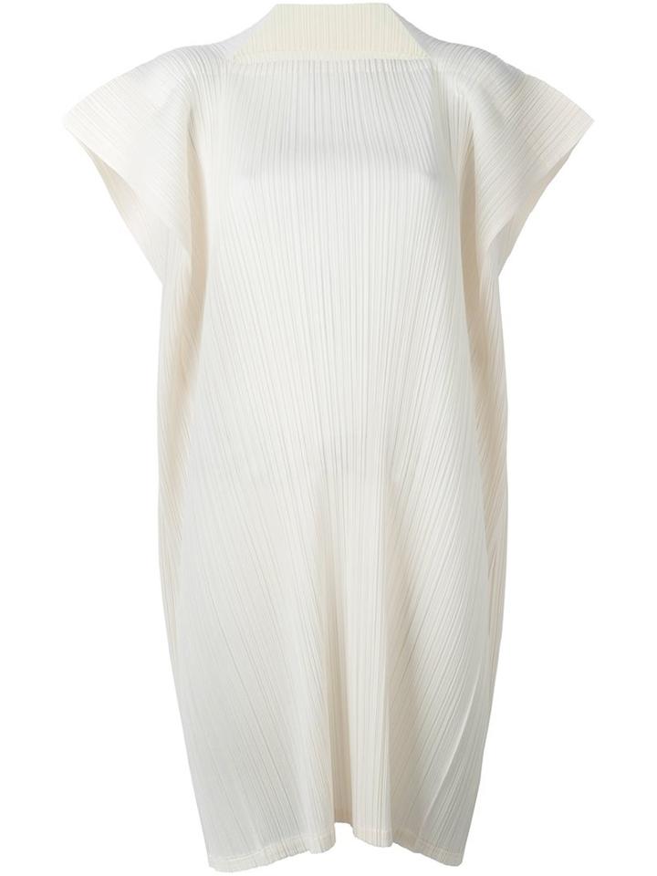 Pleats Please By Issey Miyake Ribbed Shift Dress