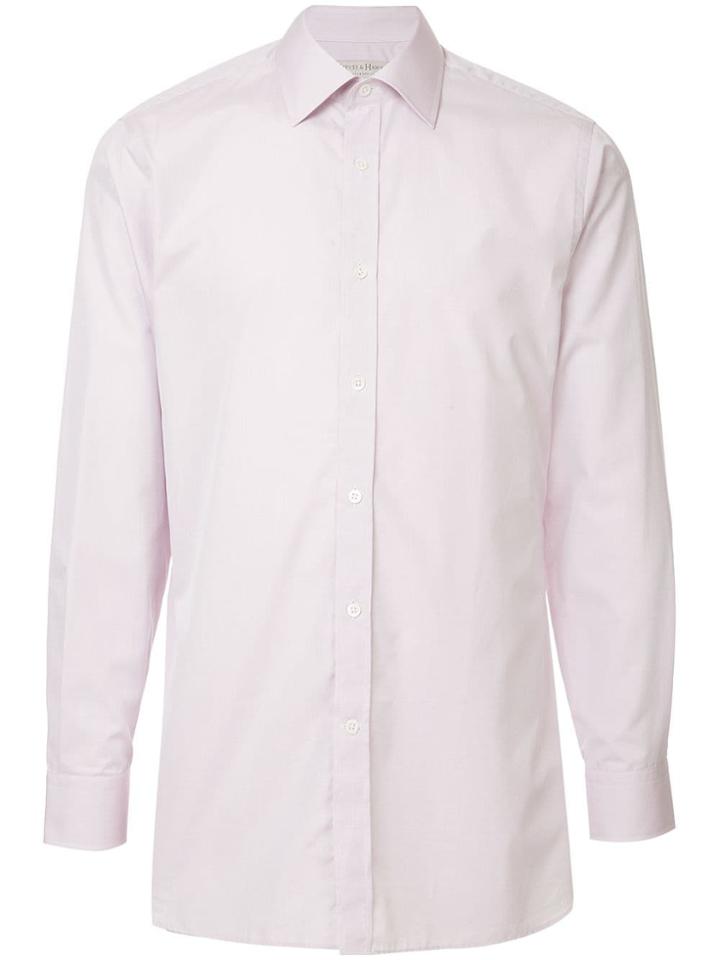 Gieves & Hawkes Micro Check Print Shirt - Pink