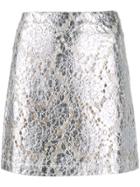 Jourden Metallic-effect Lace Mini Skirt