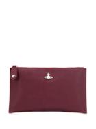 Vivienne Westwood Logo Plaque Clutch Bag - Red