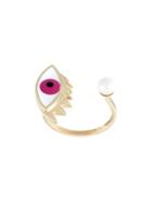 Delfina Delettrez 'eye Piercing' Ring, Women's, Size: 53, Pink/purple