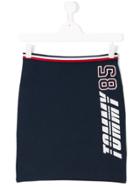 Tommy Hilfiger Junior Logo Fitted Skirt - Blue