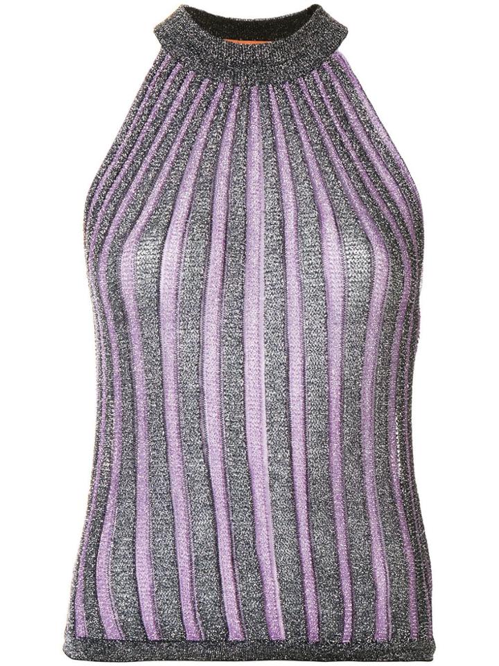 Missoni Glitter Halter-top - Purple