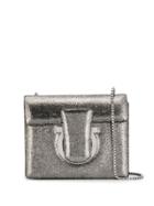 Salvatore Ferragamo Gancio Shoulder Bag - Silver