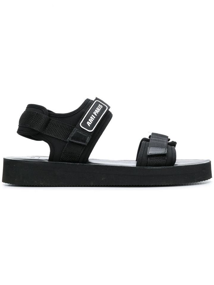 Ami Alexandre Mattiussi Neoprene Sandal - Black