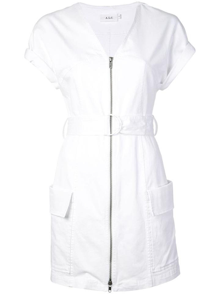 A.l.c. Short Sleeve Utility Dress - White