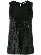 P.a.r.o.s.h. Sequinned Top - Black