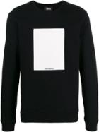 Karl Lagerfeld K/ikonik Patch Sweatshirt - Black