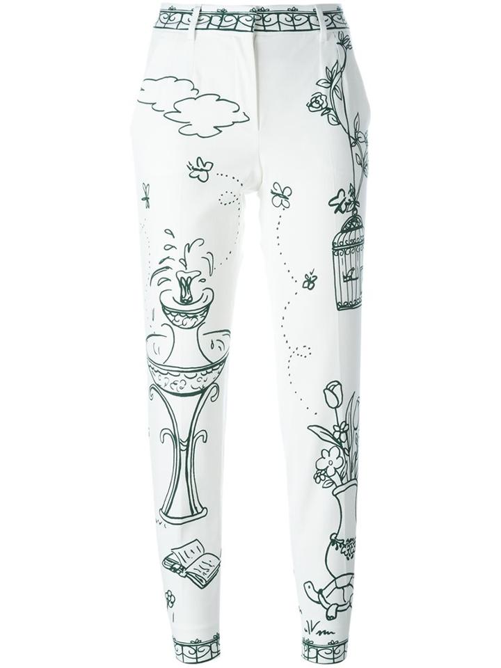 Dolce & Gabbana Victorian Garden Print Trousers