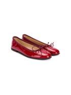 Gallucci Kids Girls Dark Red Patent Leather Shoes