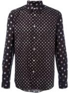 Ps Paul Smith Polka Dot Print Shirt, Men's, Size: S, Black, Cotton