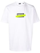 Diesel Fluorescent Print T-shirt - White