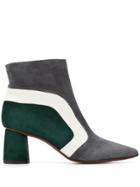 Chie Mihara Panelled Ankle Boots - Grey