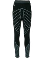 Off-white Active Knitted Leggings - Black