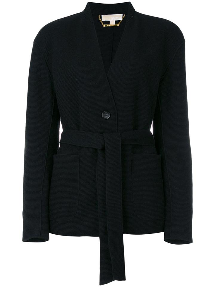 Michael Michael Kors Belted Cardigan - Black