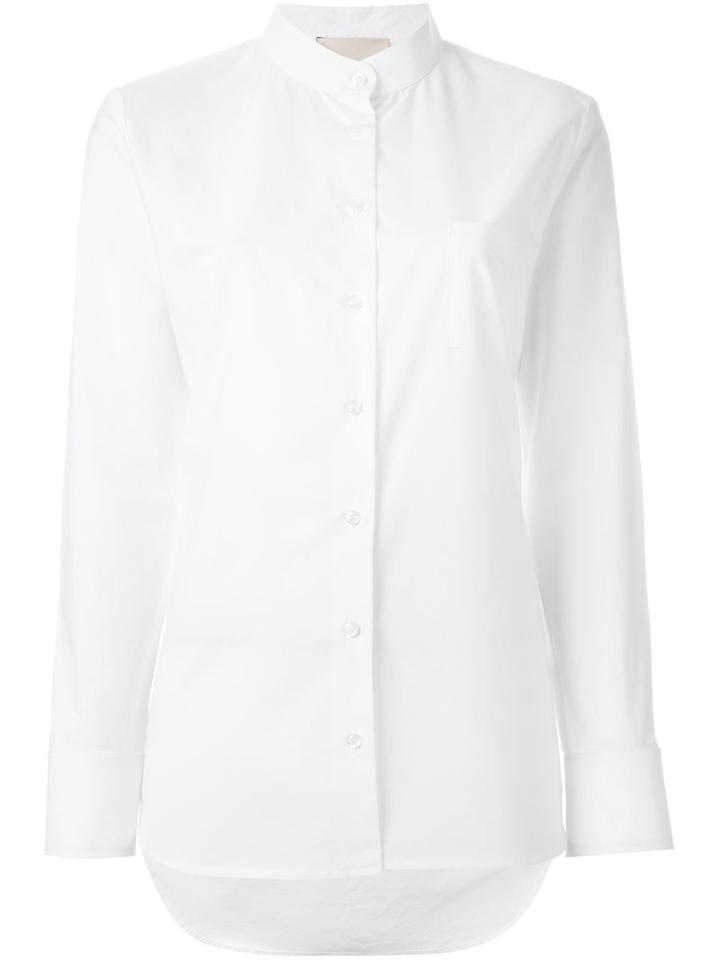 Erika Cavallini Band Collar Blouse