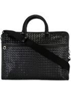 Bottega Veneta - Woven Business Bag - Men - Calf Leather - One Size, Black, Calf Leather