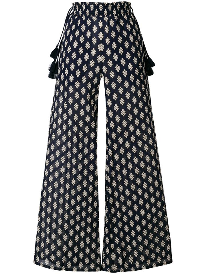 Tory Burch Diamond Beach Trousers - Blue