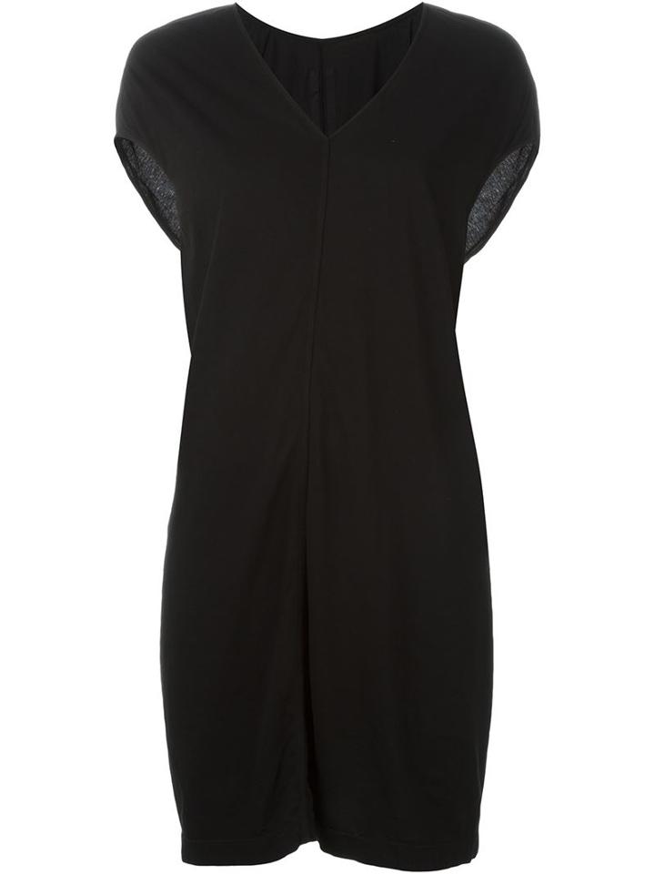 Rick Owens Drkshdw T-shirt Dress, Women's, Size: Small, Black, Cotton