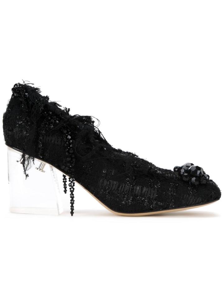 Simone Rocha Clear Heel Pumps - Black