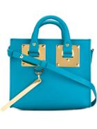 Sophie Hulme Mini Box Albion Crossbody Bag, Women's, Blue, Calf Leather
