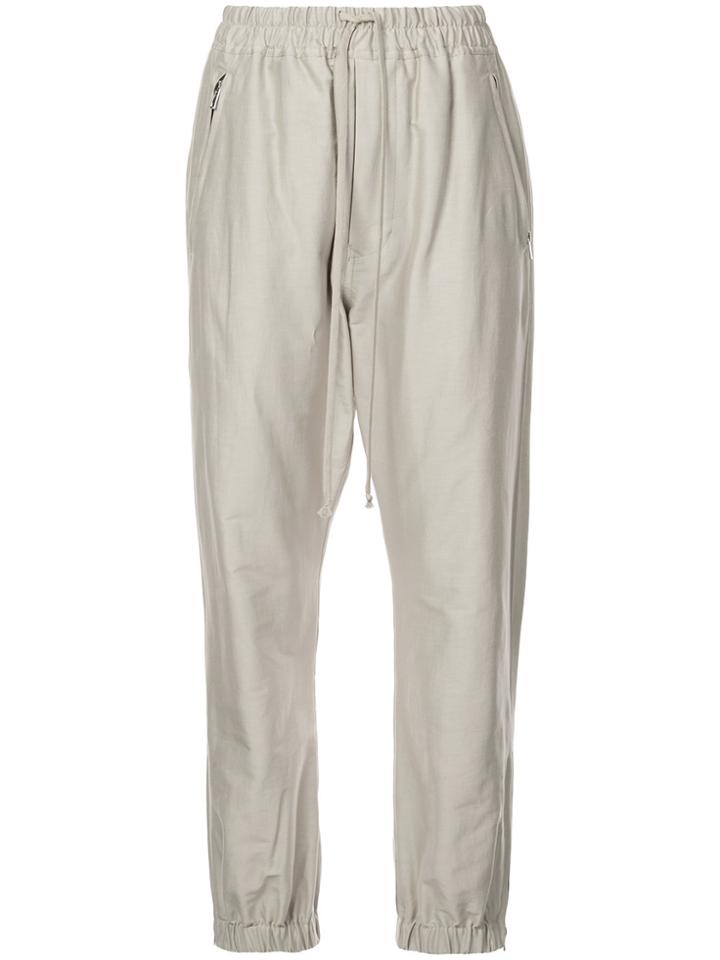 Rick Owens Drawstring Joggers - Grey