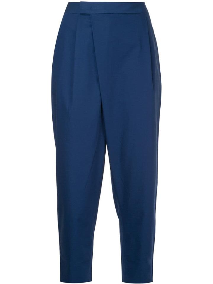 Ck Calvin Klein High Waist Suiting Trousers - Blue