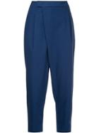 Ck Calvin Klein High Waist Suiting Trousers - Blue
