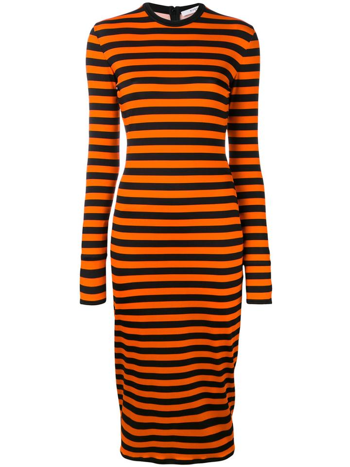 Givenchy - Striped Fitted Dress - Women - Spandex/elastane/viscose - 36, Black, Spandex/elastane/viscose